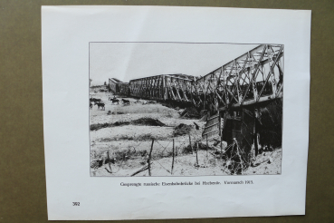 Picture Hzebenoer destroyed russian railway bridge 1914-1918 Worldwar WWI